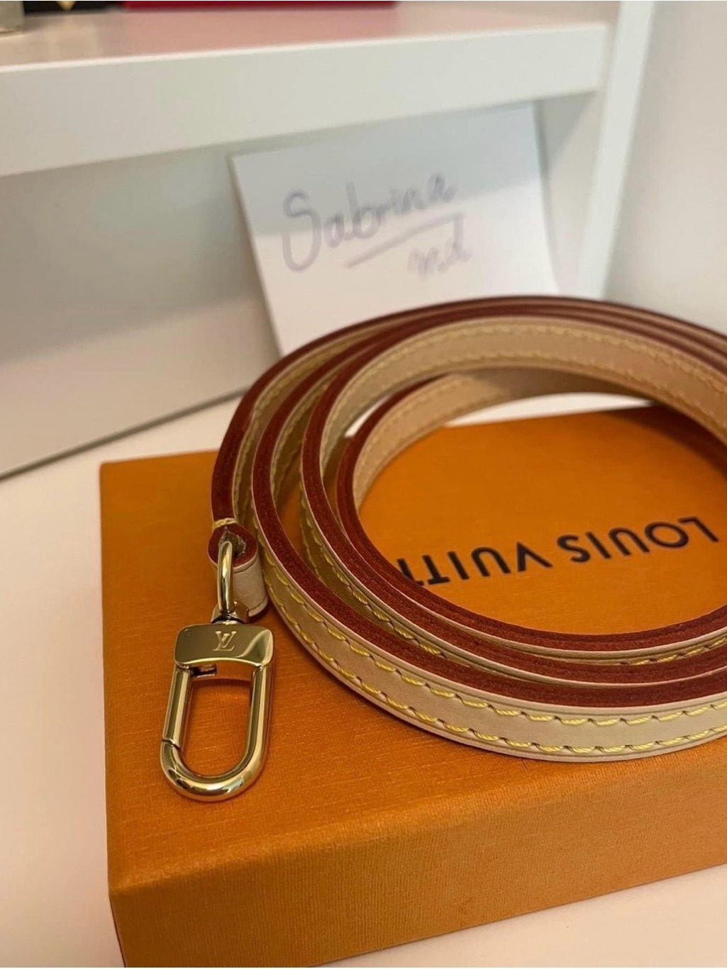 Louis Vuitton Alma Bb Strap Vachetta New